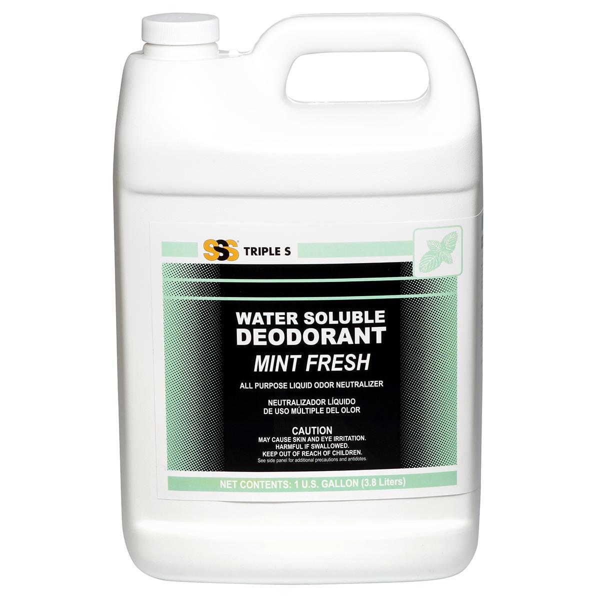 SSS Water Soluble Deodorant, Mint Fresh, 1 gal., 4/cs | Triple S