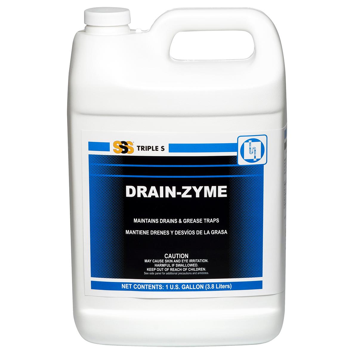 SSS Drain-Zyme, Enzyme Drain Maintainer, Lemon , 4/1 Gal. | Triple S