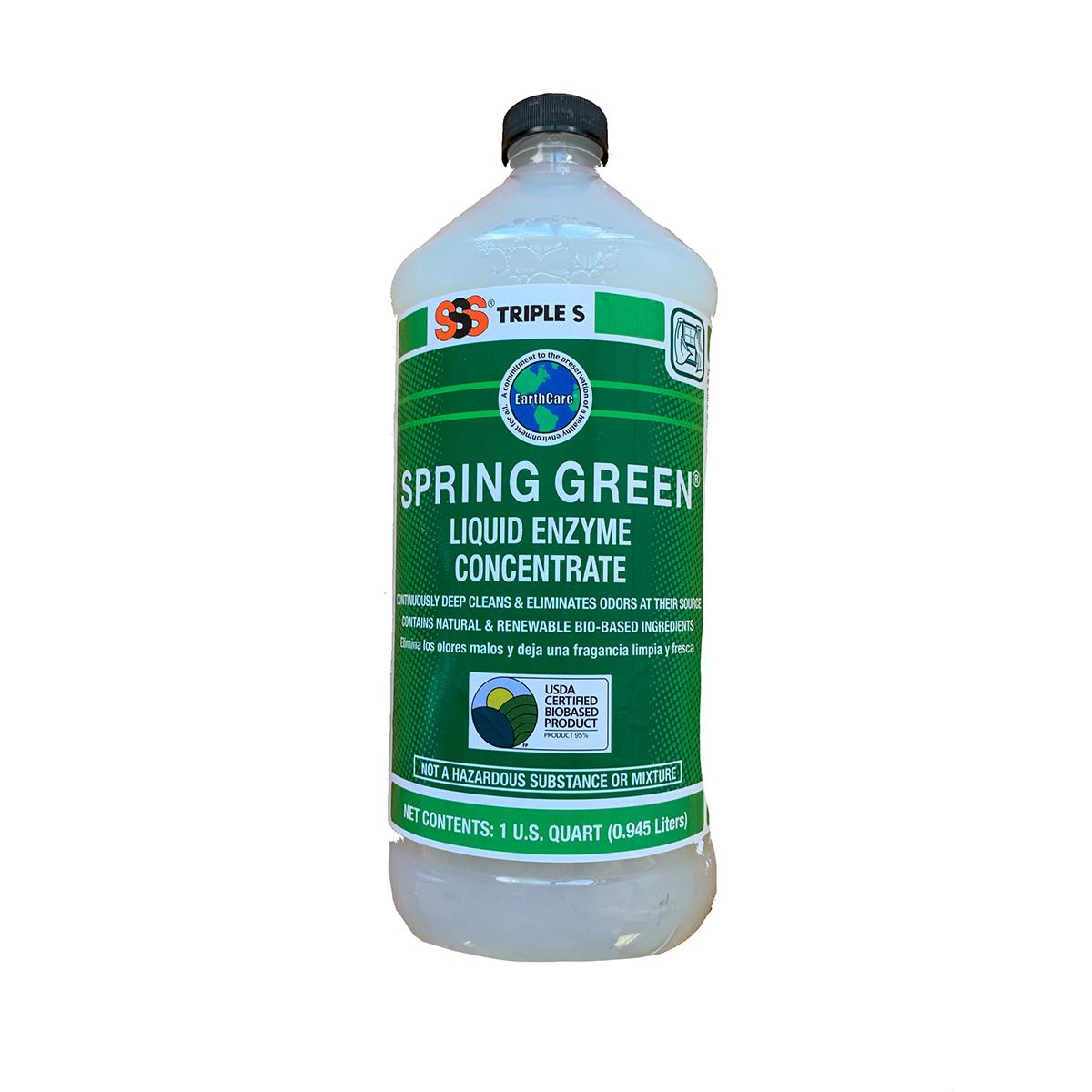 SSS Spring Green Liquid Enzyme Concentrate, 12/1 Qt. | Triple S