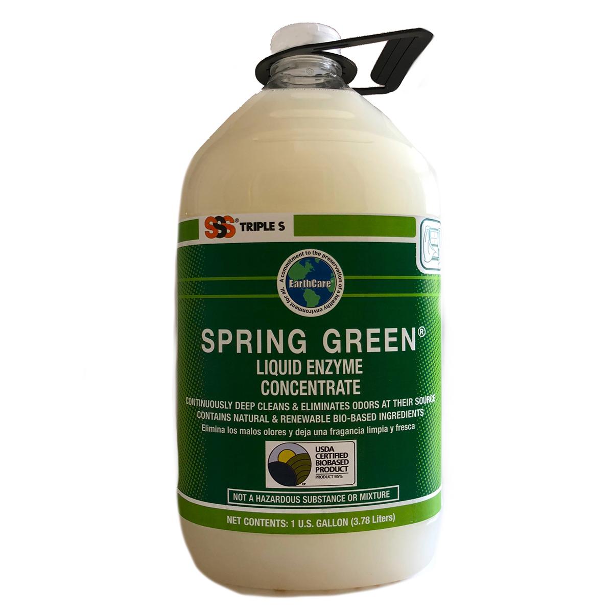 SSS Spring Green Liquid Enzyme Concentrate, 1 gal., 4/cs | Triple S