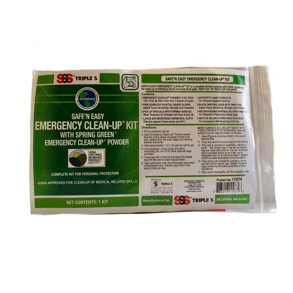 SSS Safe'N Easy Emergency Clean Up Kit, 36/KIT Triple S SSS Safe'N Easy Emergency Clean Up Kit, 36/KIT Triple S