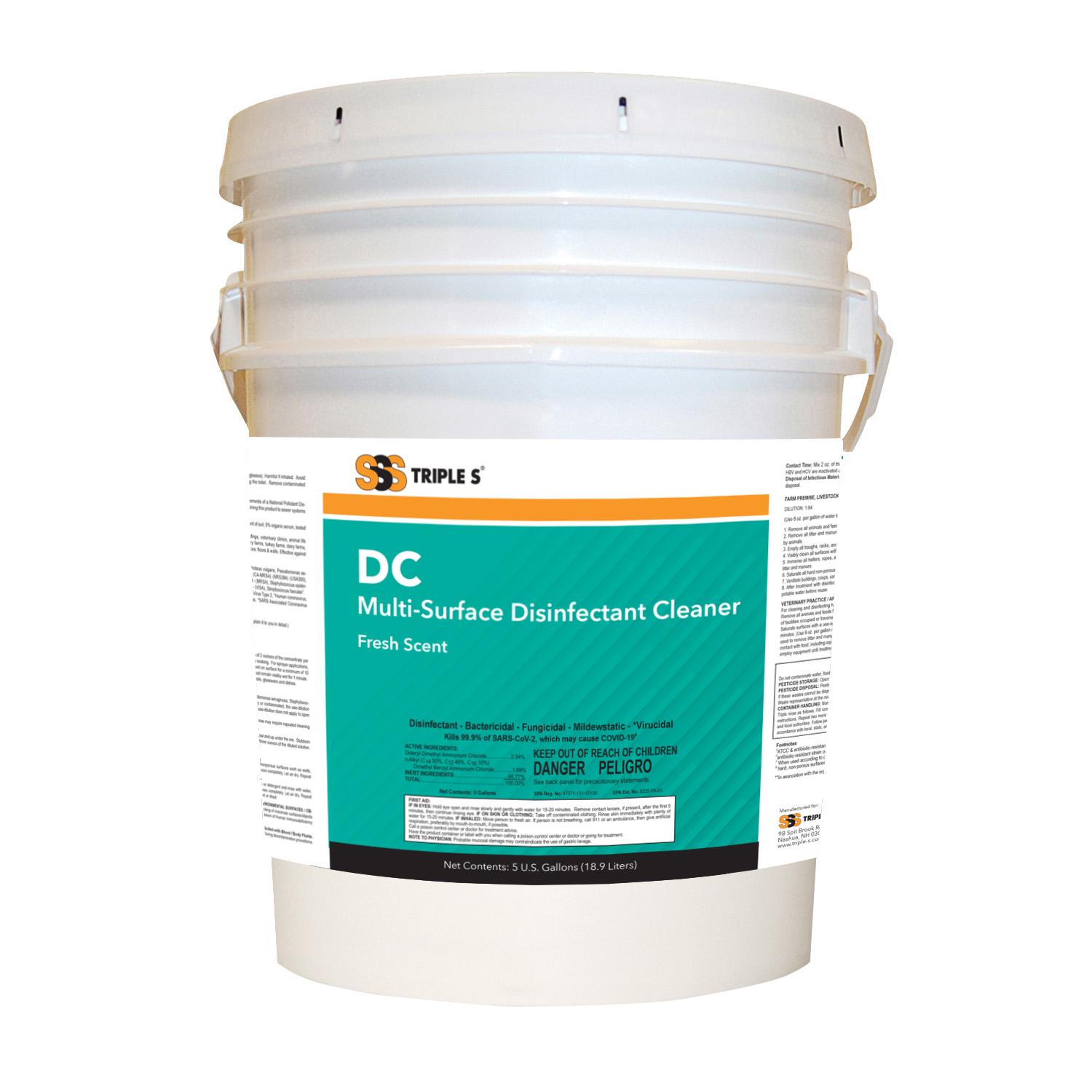 SSS Pleascent Neutra Shine Disinfectant, 5 gal., 1 pail | Triple S