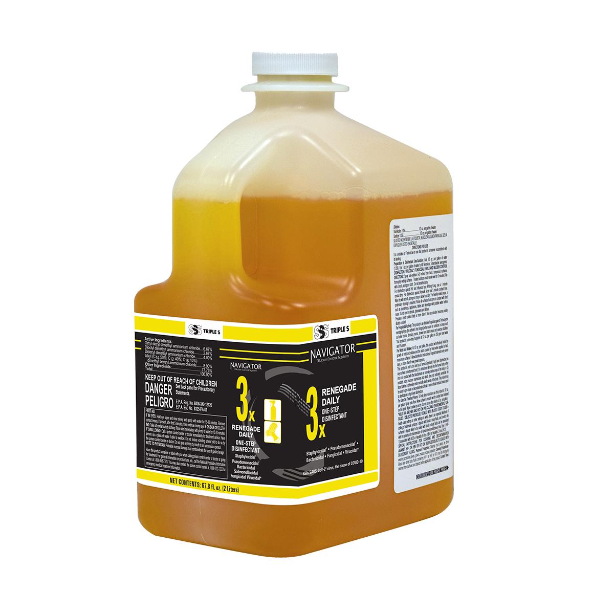 SSS Navigator #3X Renegade Daily Disinfectant Cleaner, 2/2 Ltr