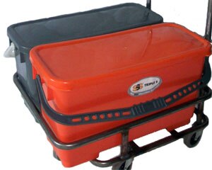 SSS NexGen Orange PreTreat Bucket for Clean Mops, 6-gal, 3/cs