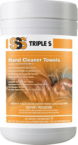 SSS Hand Cleaner Towels, 9.5