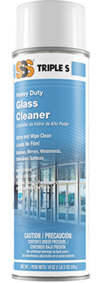 SSS H.D. Glass Cleaner,19 oz.,12/cs