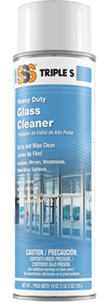 SSS H.D. Glass Cleaner,19 oz.,12/cs