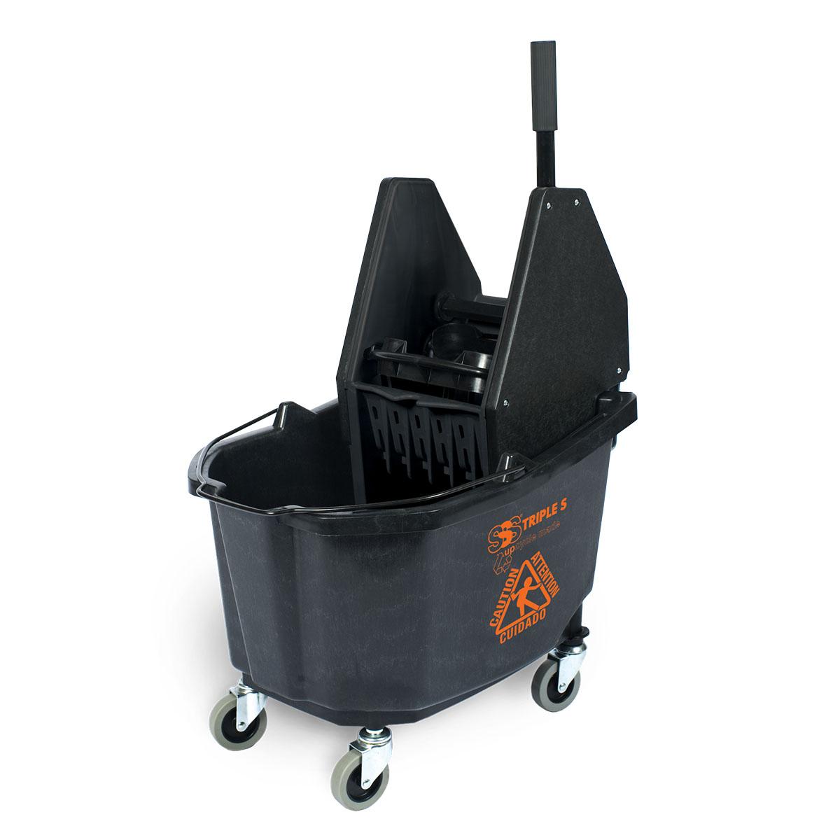SSS EarthCare PCR HD (Heavy-Duty) Lobby Dust Pan, Black, 6/Cs