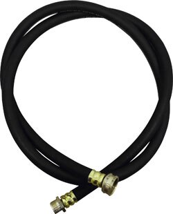 SSS 6' Premium Grade Commercial Water Supply Hose, Black , 1/Cs