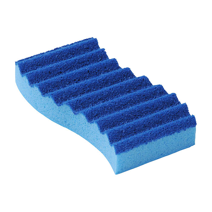 SSS Blue Wave Anti-Microbial Poly Scrub Sponge, 8 bags of 5, 40/Cs