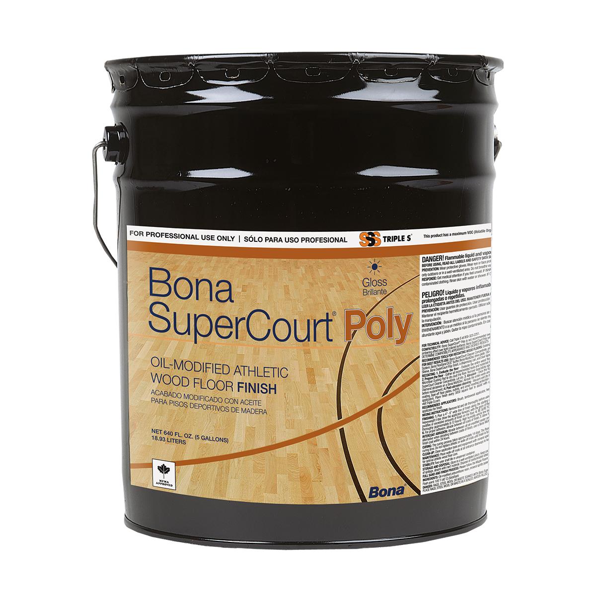 Bona-SSS SuperCourt OMU Poly 500/43 Athletic Wood Floor Finish