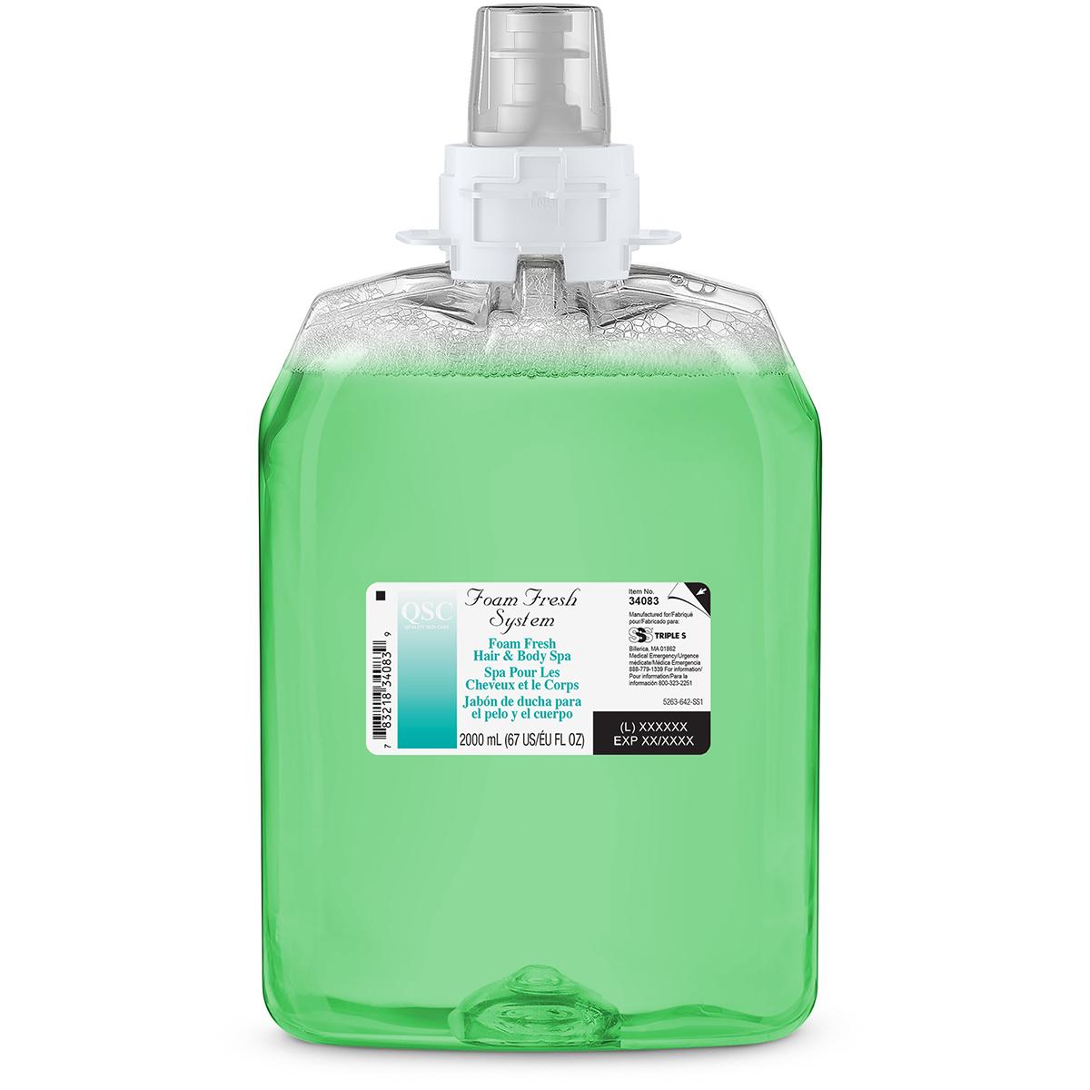 シャンプー sss SSS Foam Fresh Hair & Body Shampoo, 2000 mL, 2/cs | Triple S