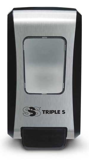SSS Foam Fresh Dispenser, Chrome and Black, 6/2000 mL