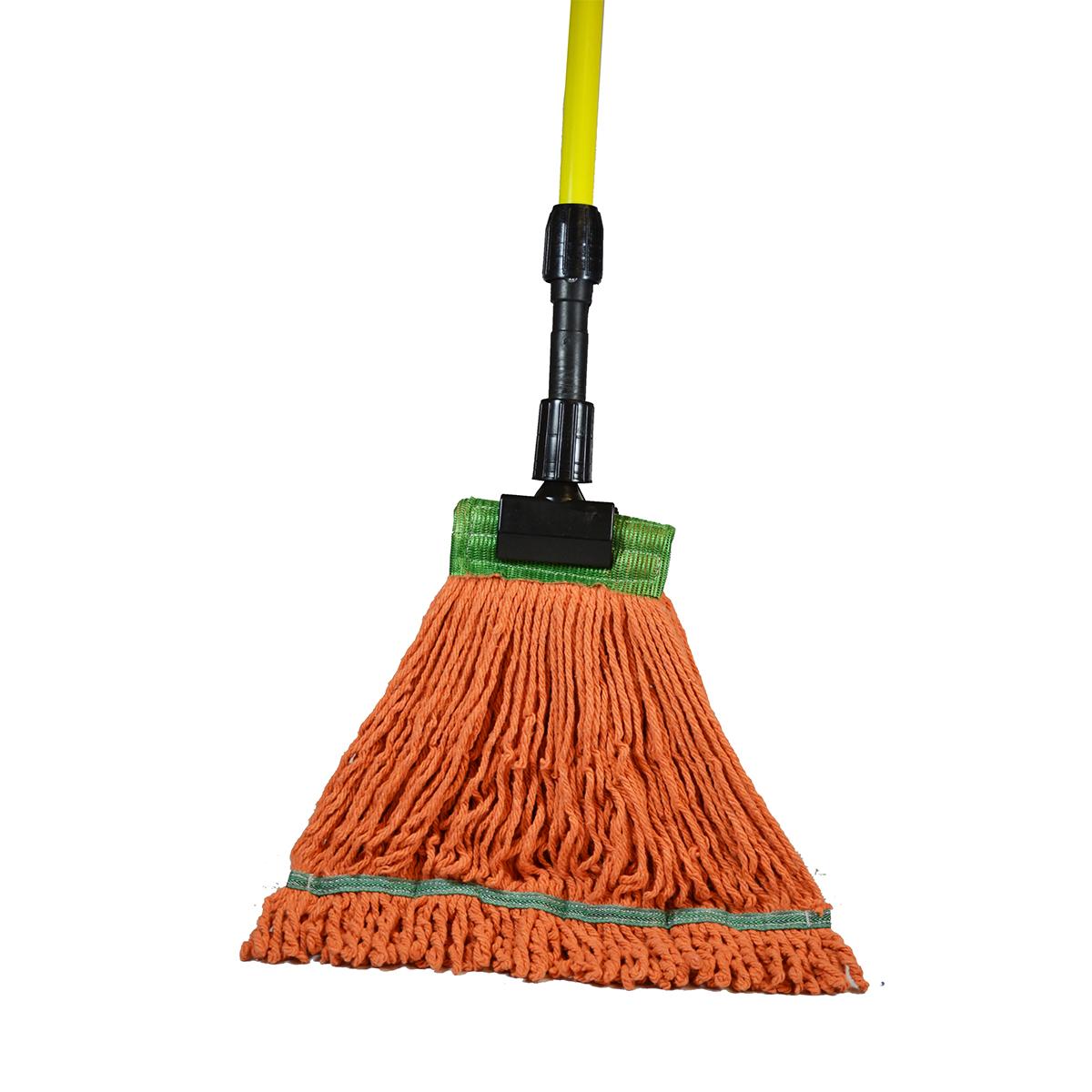 moppyです。 SSS Industrial Looped-End Wet Mop/Wide, Med., Orange, 1-1/4