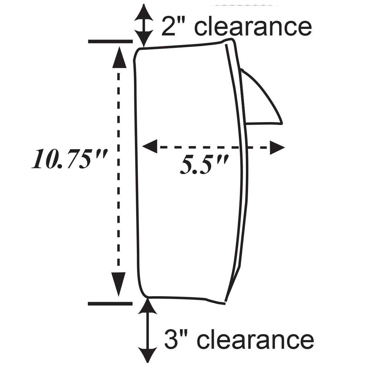 SSS FoamClean Collection Dispenser, Blk., 6/1000-1250 mL | Triple S