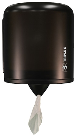 SSS Sterling 2.0 Center Pull Towel Dispenser, Black, 2/Cs. | Triple S