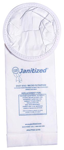 JANITIZED JAN-PT100564 6 Qt. Micro Cloth Filter For Proteam And Other Standard Backpacks, Equivalent To 100564,10-0007-6 Gray Buy Now