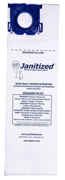 JAN-WISEN-3(10) Micro-Filter Bag, W